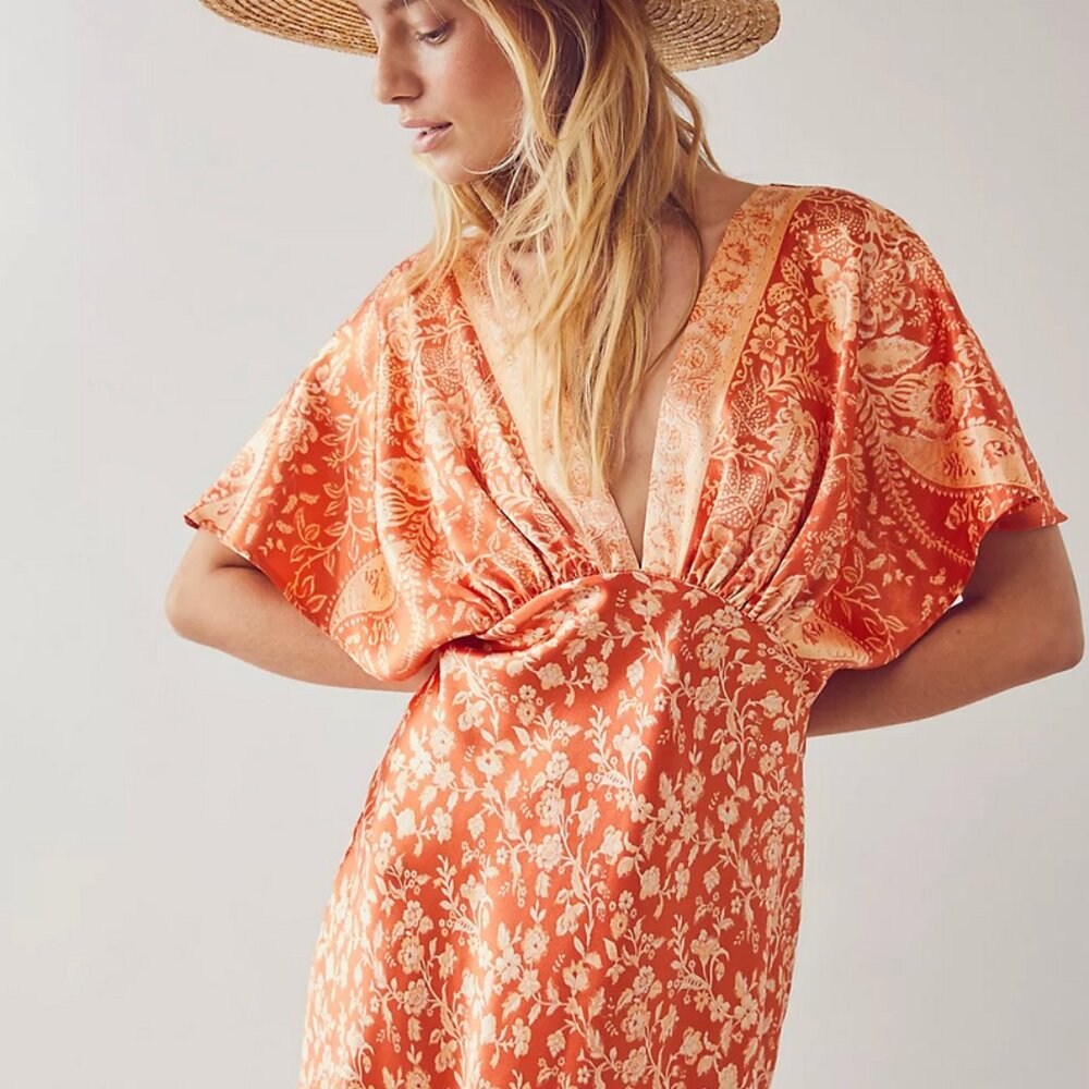 Free People Beatrice Printed Maxi